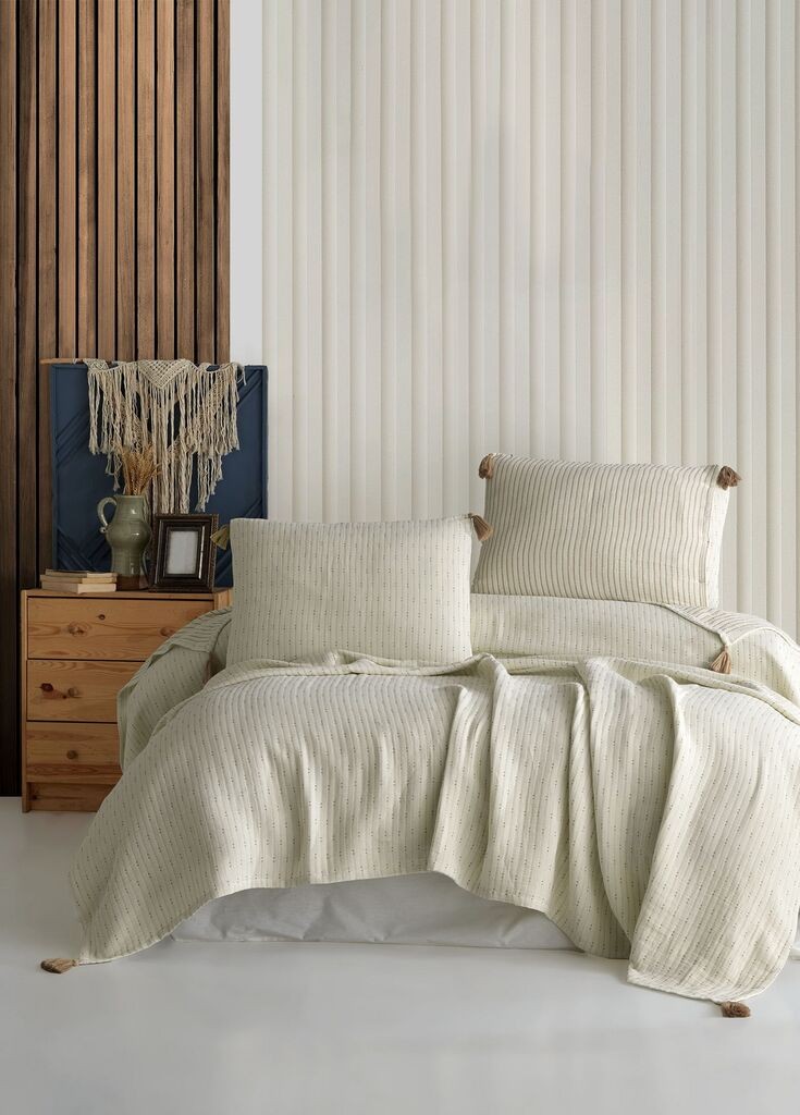 Комплет постелнина L'essentiel Maison Hermes, 240x260 cm, крем