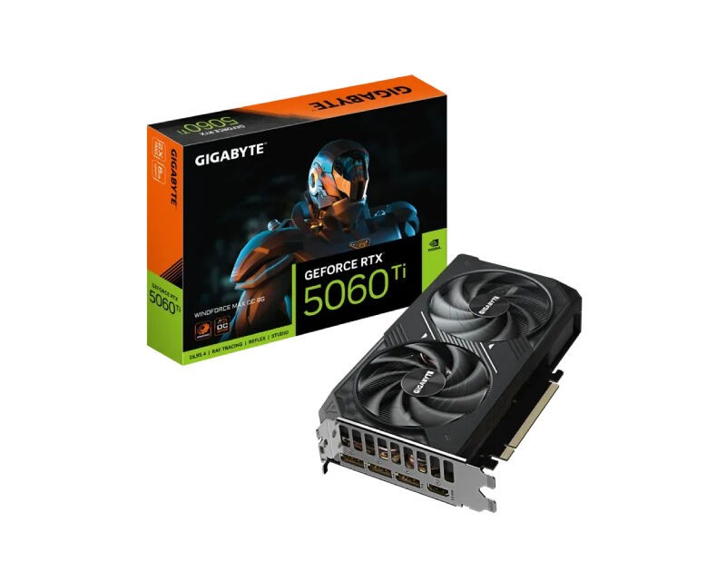 Графичка картичка Gigabyte nVidia GeForce RTX 5060 Ti WINDFORCE max 8GB 128bit GV-N506TWF2MAX OC-8GD rev. 1.0