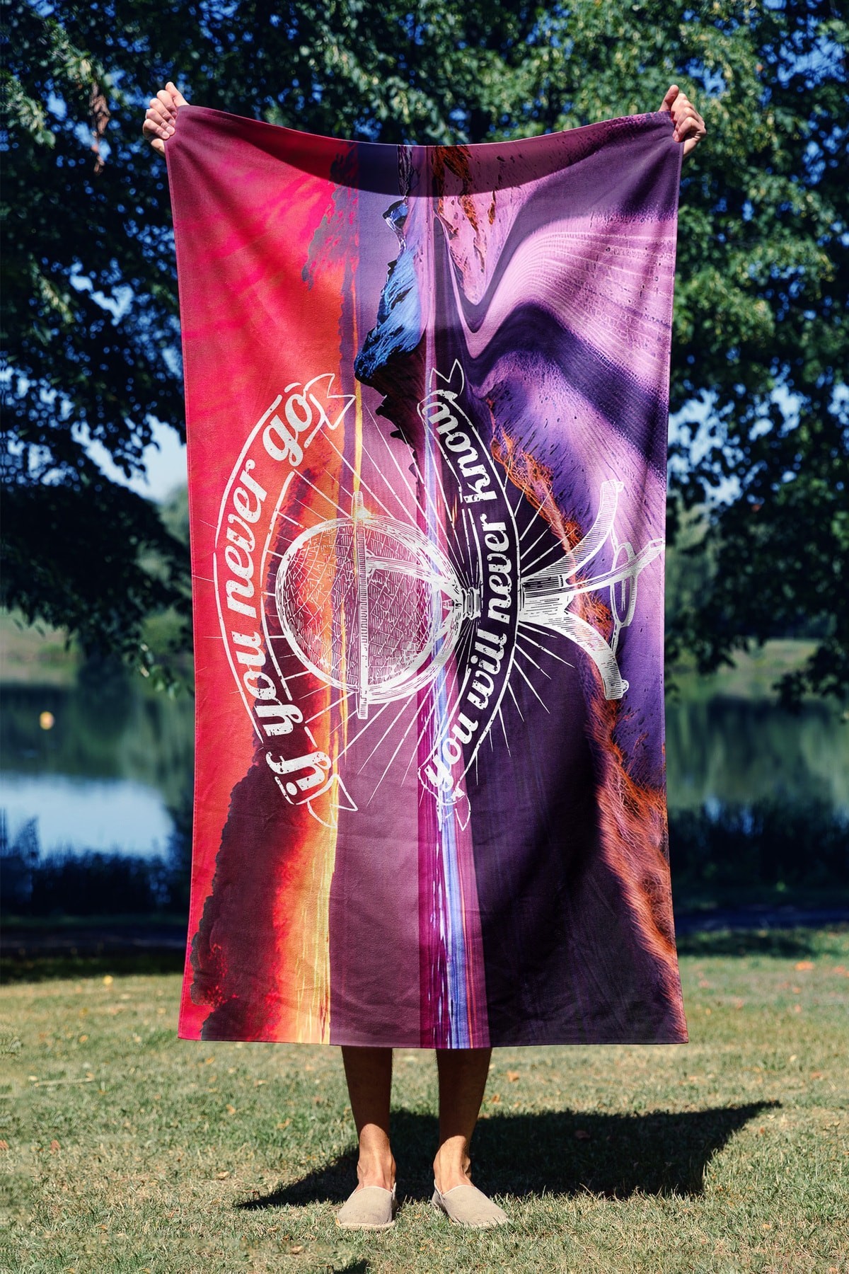 L'essentiel Maison Пешкир за плажа 70x130cm Шарена