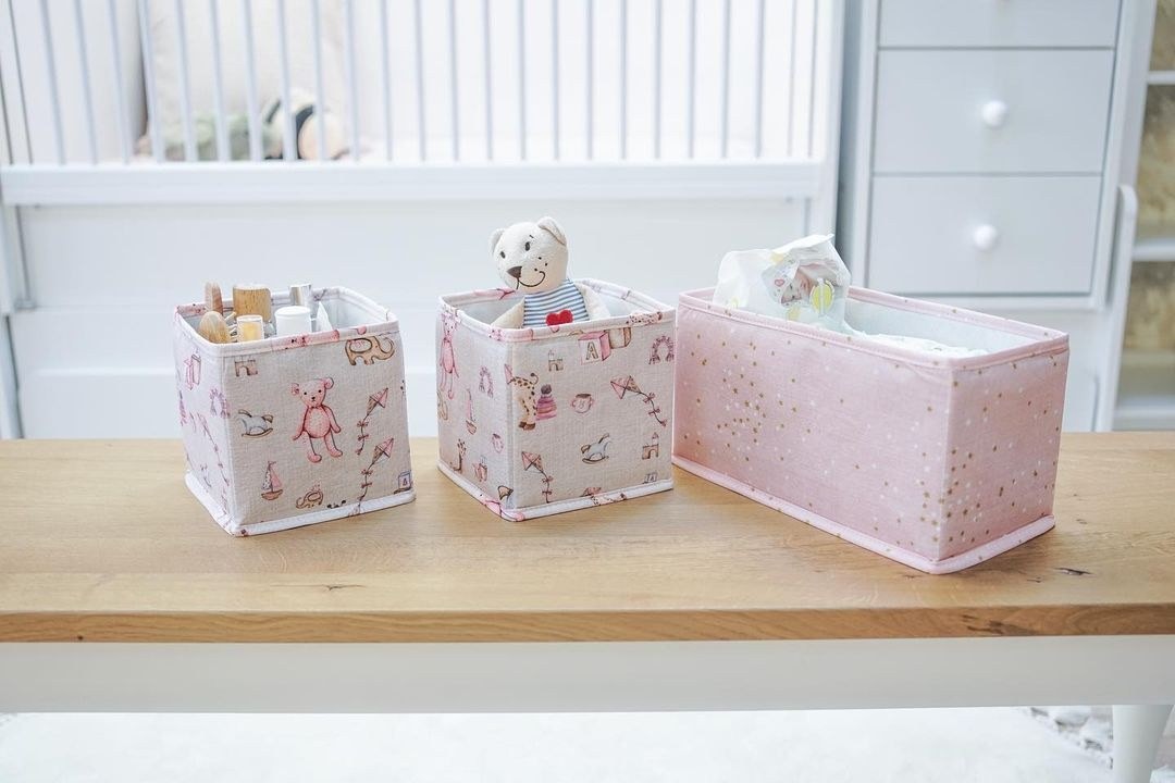 Комплет од 3 корпи за складирање Aberto Design, шарени