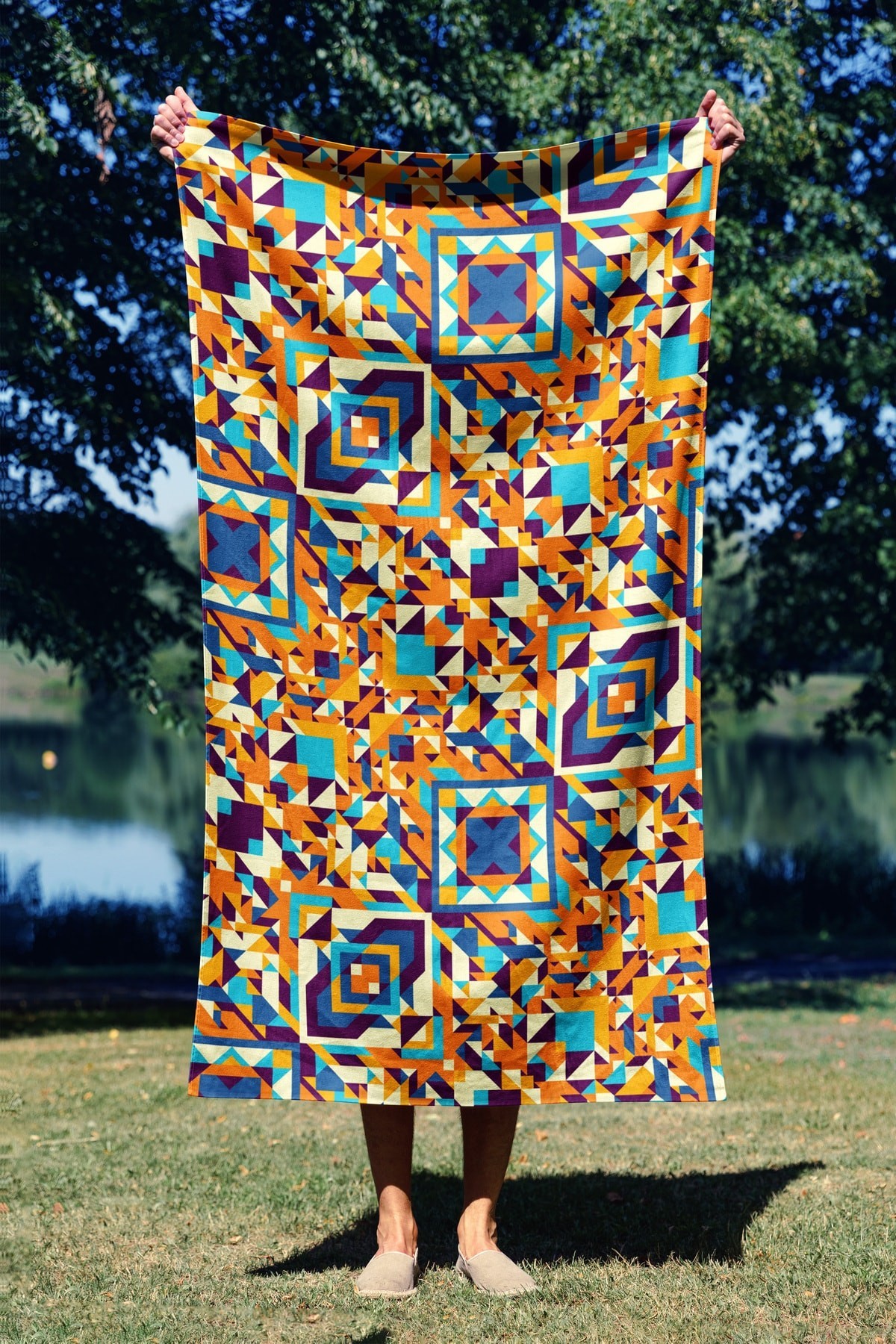 L'essentiel Maison пешкир за плажа 70x130cm Шарена