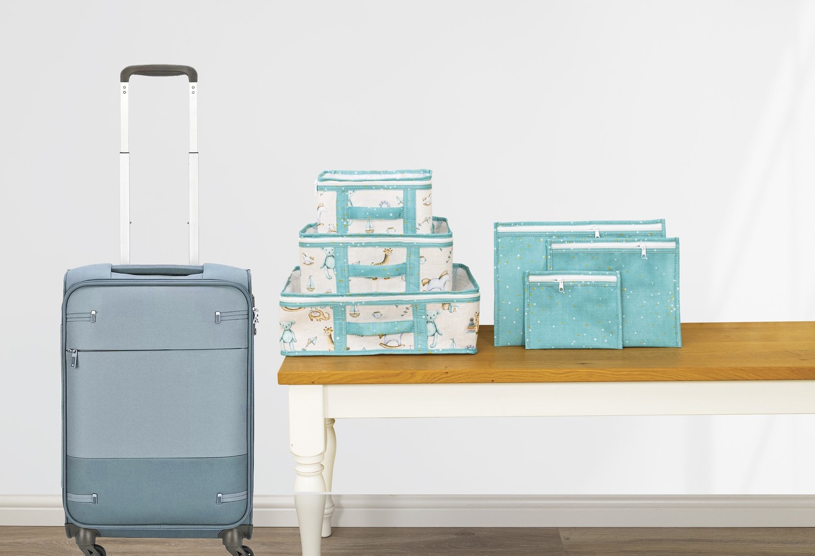 Комплет од 6 корпи за складирање Aberto Design, шарени