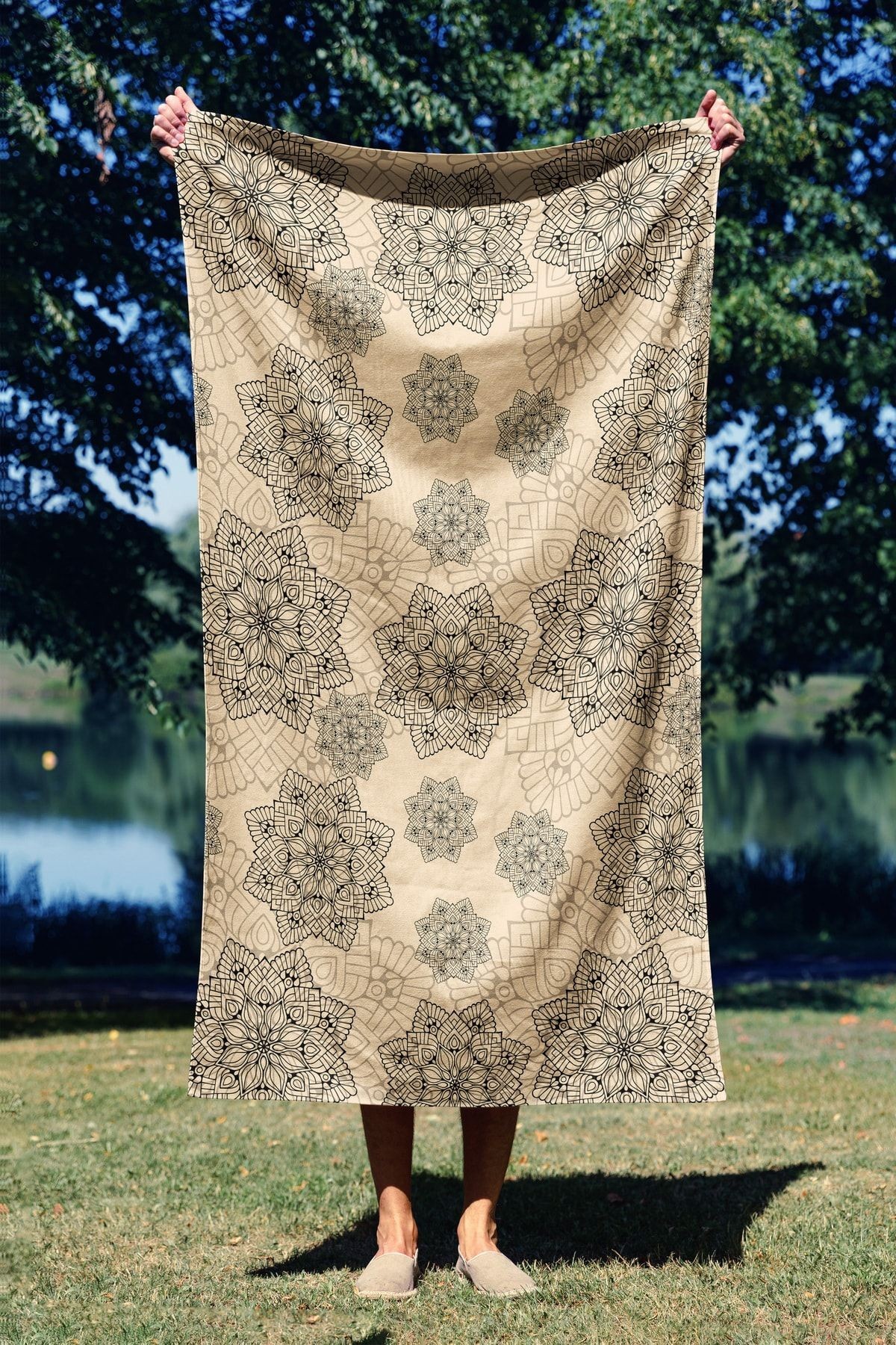 L'essentiel Maison Пешкир за плажа 70x130cm Шарена