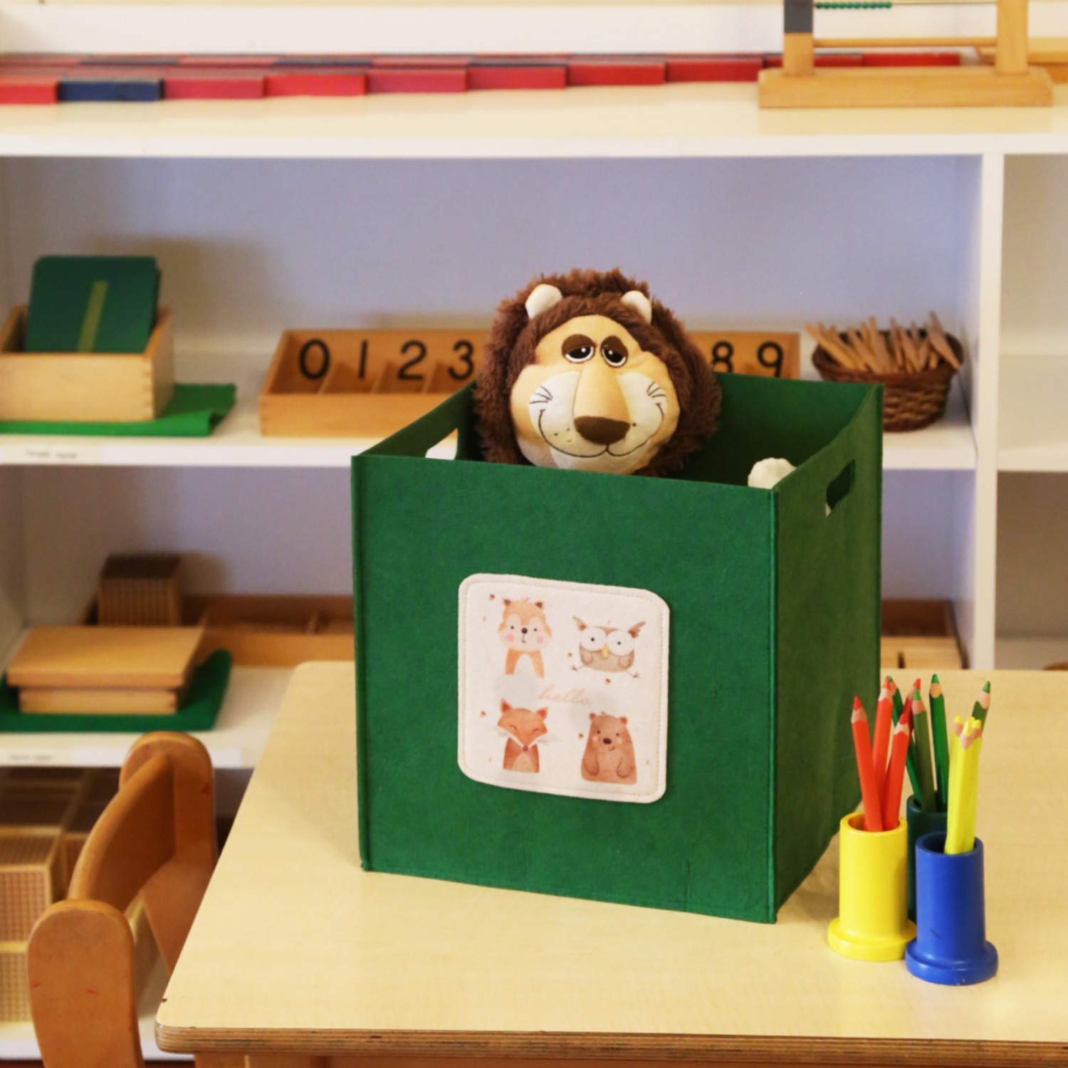 Кошница за складирање Aberto Design зелена