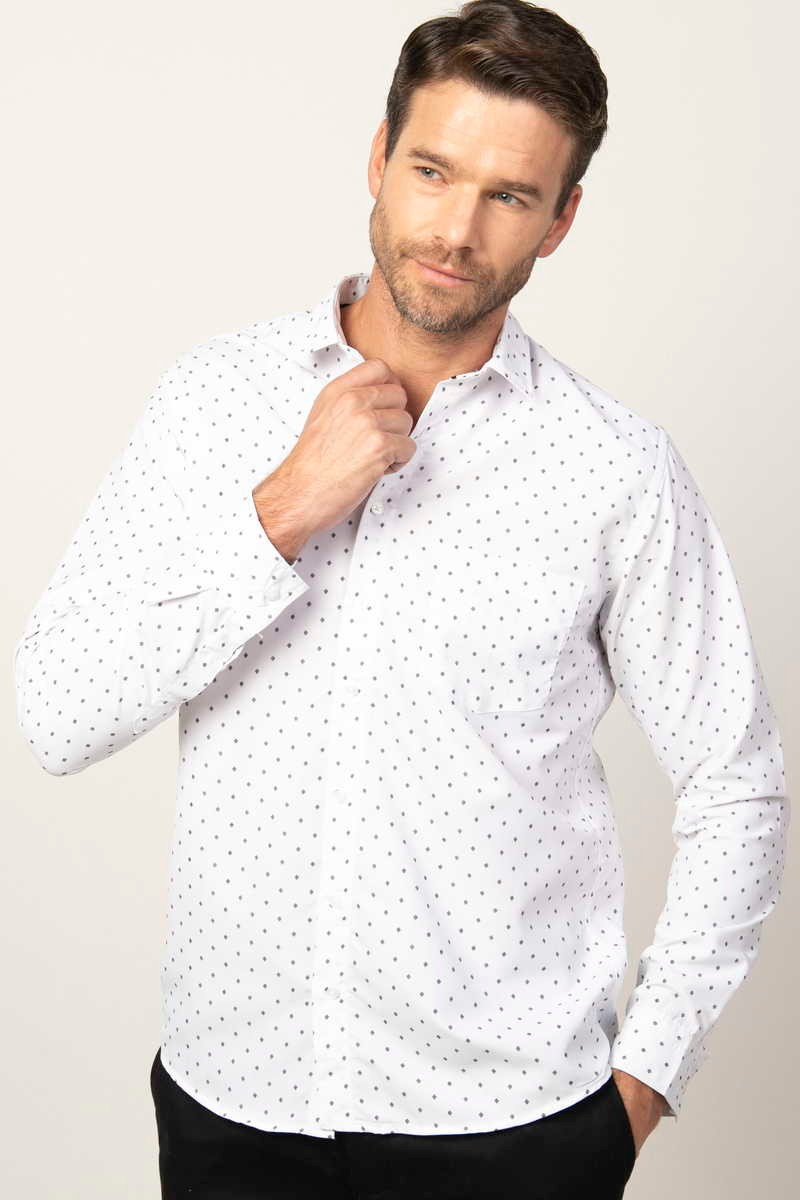 TUDORS Classic Fit - Comfort Fit кошула Бела