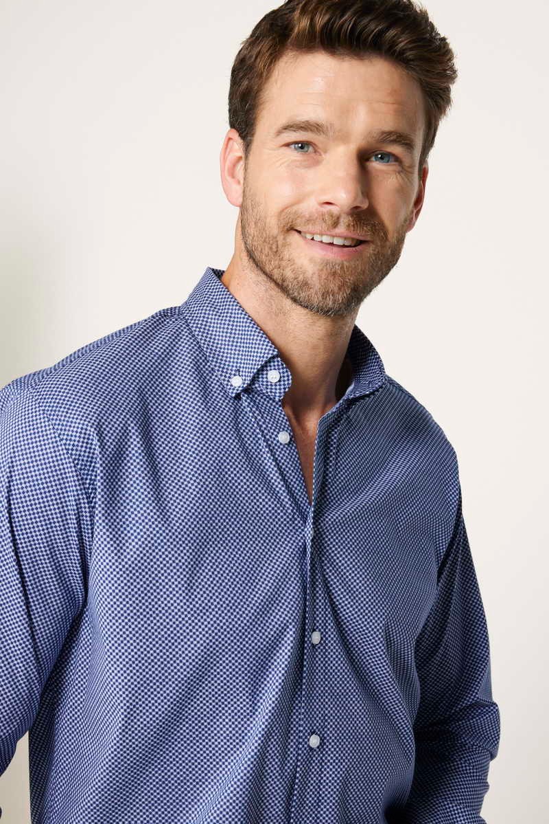 TUDORS Classic Fit - Comfort Fit кошула Морнарско сина