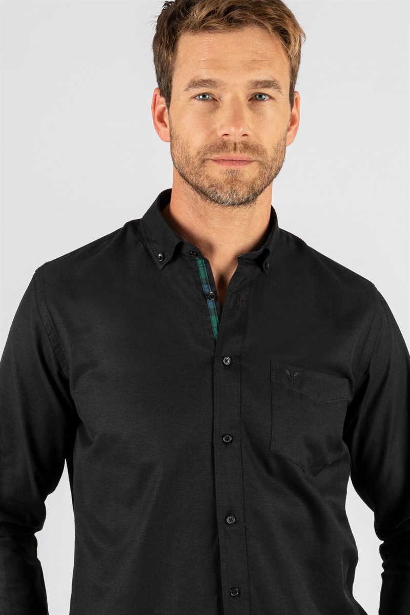 TUDORS Classic Fit - Comfort Fit кошула црна
