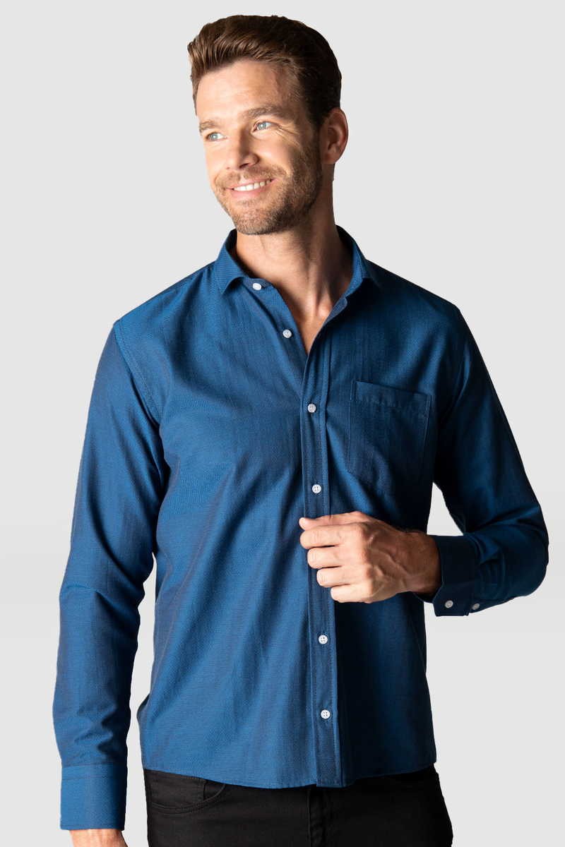 TUDORS Classic Fit - Comfort Fit Shirt Sax Blue