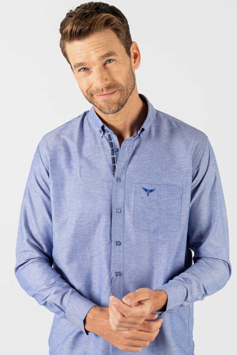 TUDORS Classic Fit - Comfort Fit кошула сина