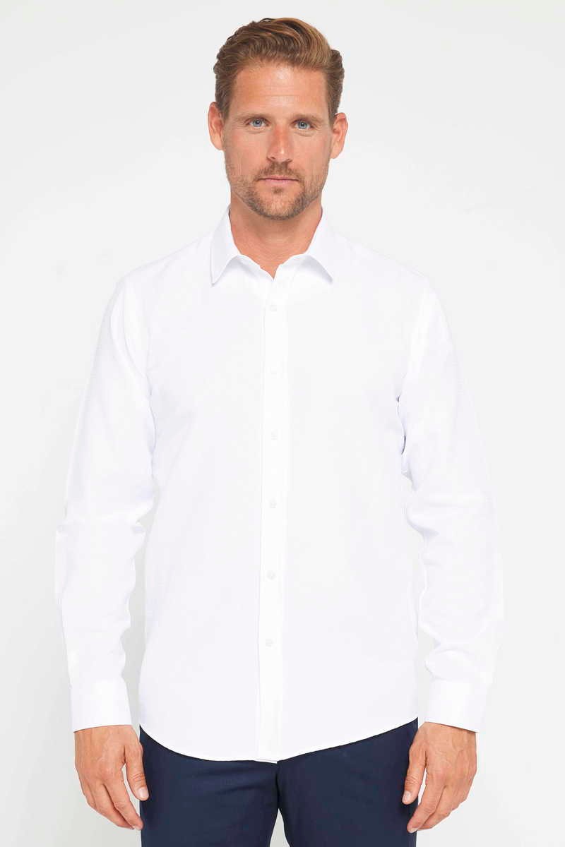 TUDORS Modern - тенка кошула бела