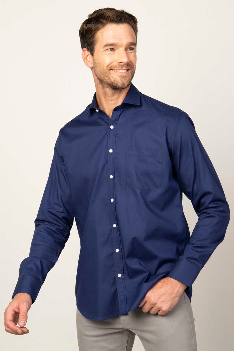 TUDORS Classic Fit - Comfort Fit кошула Морнарско сина