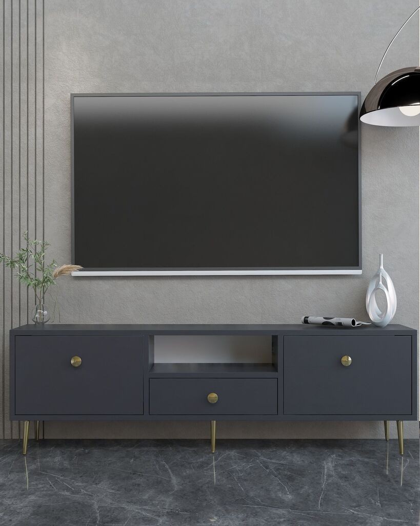 ТВ кабинет Hanah Home 1307-DROP-1, антрацит