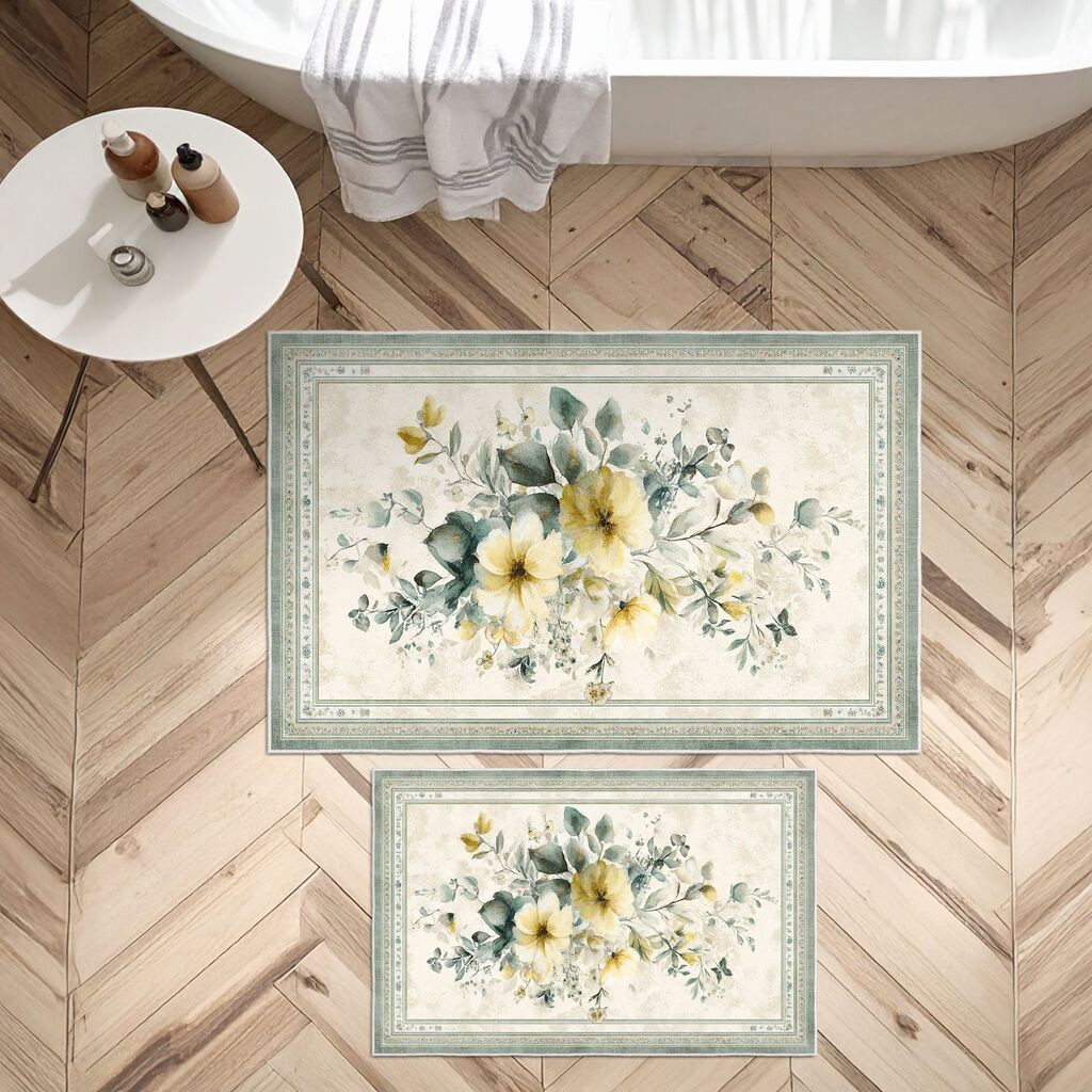 L'essentiel Maison Комплет килими за бања Asr05, 2 дела, беж