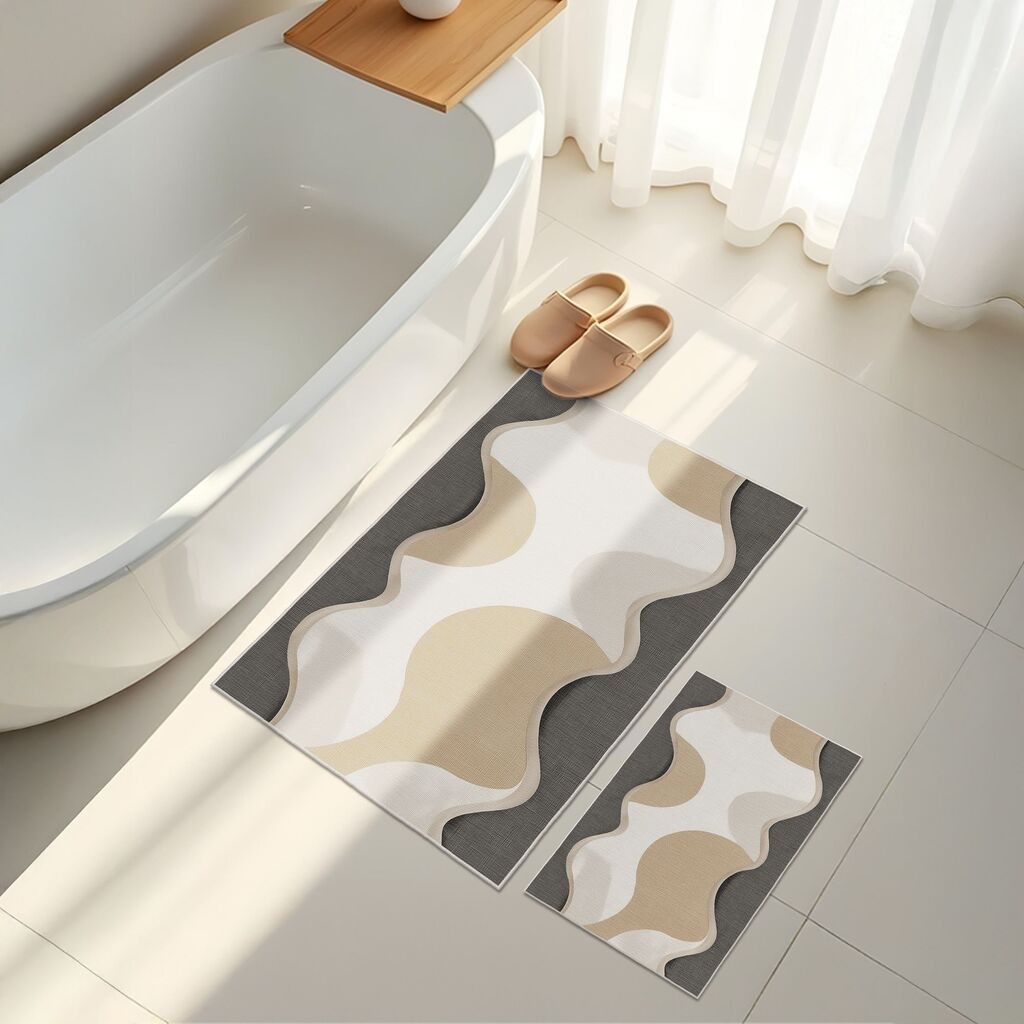 L'essentiel Maison Комплет килими за бања Asr23, 2 дела, беж