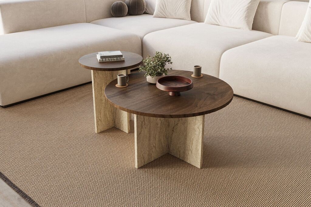 Маса Hanah Home Club 2 во 1 приватна, кафеава