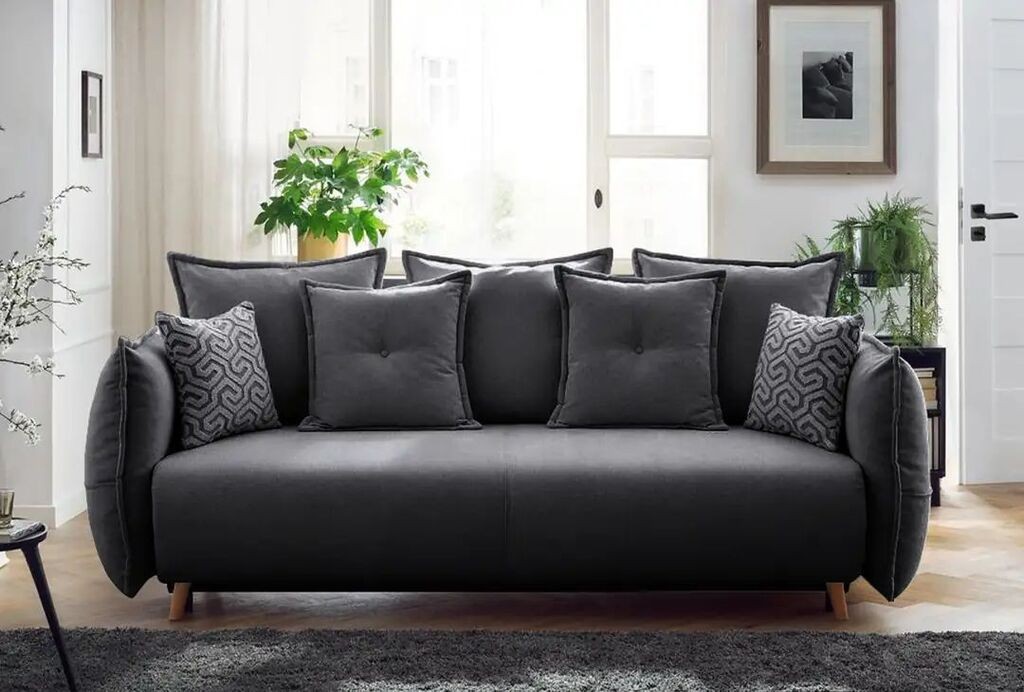 Atelier del Sofa Расклоплива софа Puffy, 235 x 95 x 98 см, Антрацит