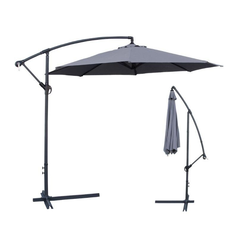 RG Градинарски чадор за сонце 3м темно сив 29047