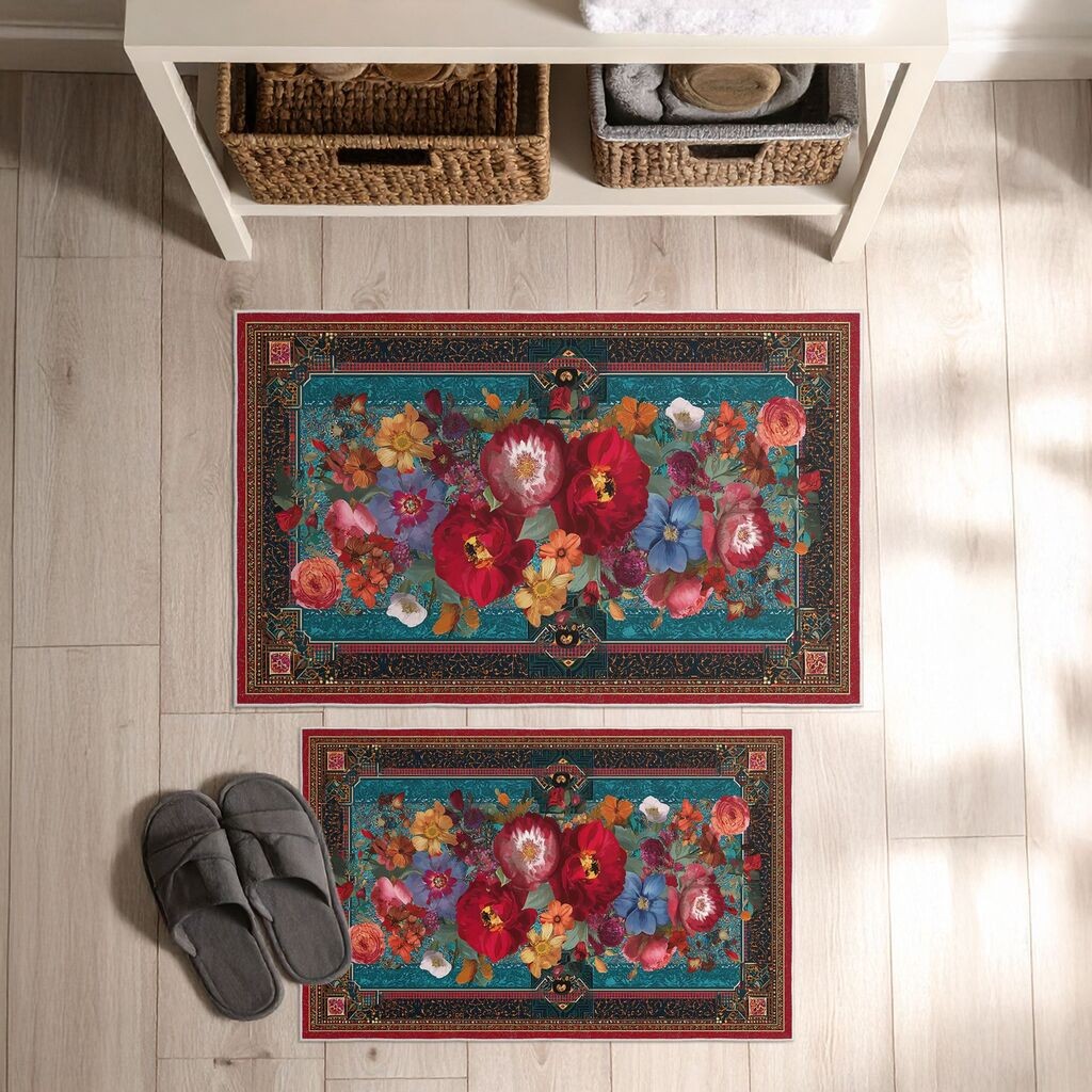 L'essentiel Maison Комплет патосници за бања Asr08, 2 дела, Сина