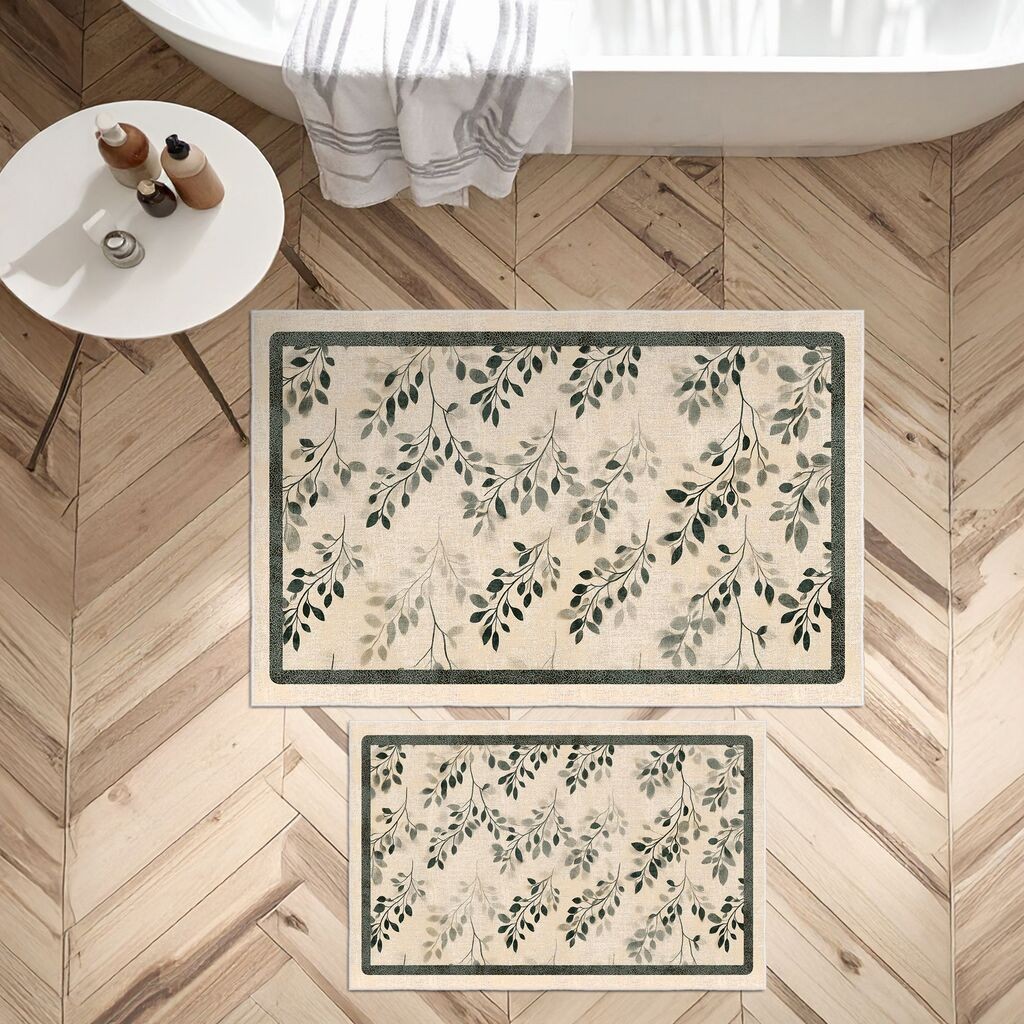 L'essentiel Maison Комплет патосници за бања Asr25, 2 дела, беж