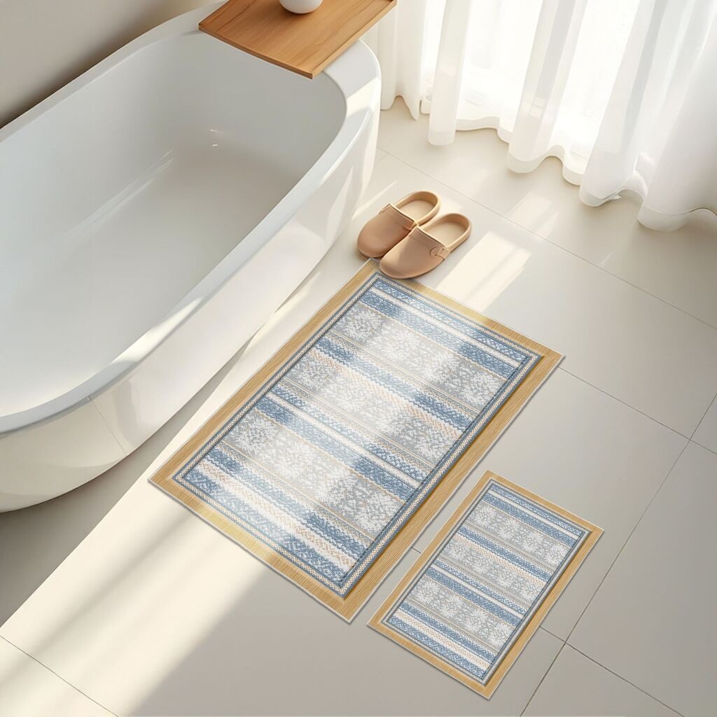 L'essentiel Maison Комплет патосници за бања Asr30, 2 дела, Сина