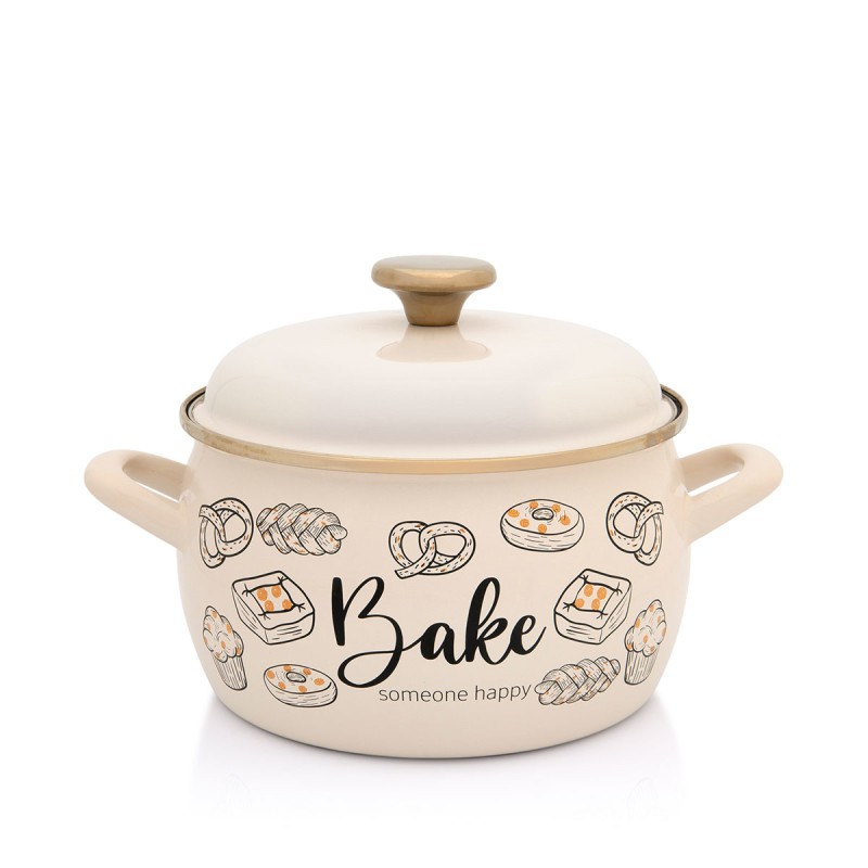 Metalac Тенџере со капак Bake someone happy 20цм/4,2л