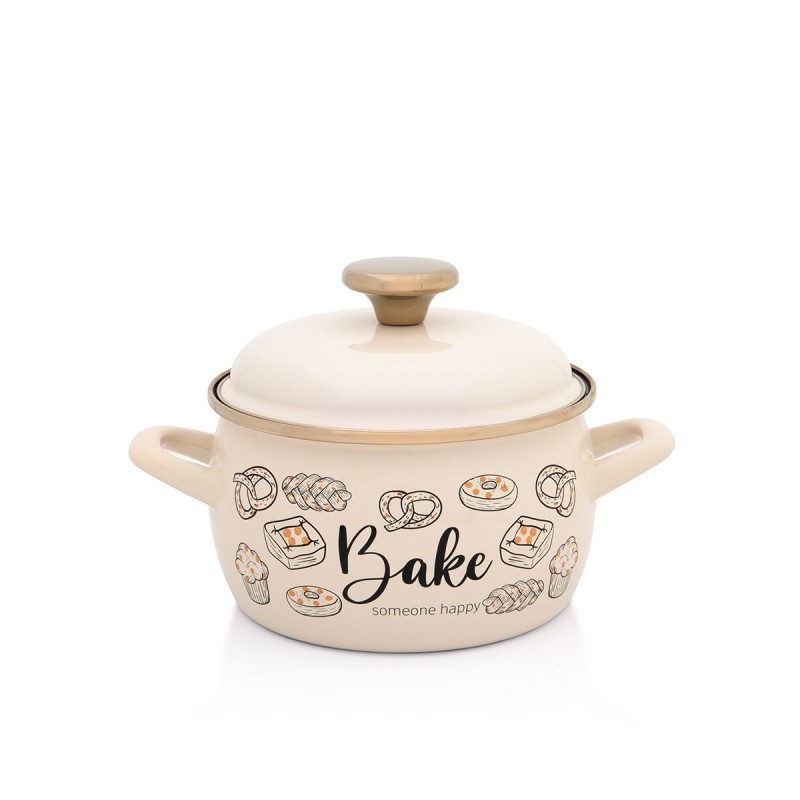 Metalac Тенџере со капак Bake someone happy 16цм/2,2л