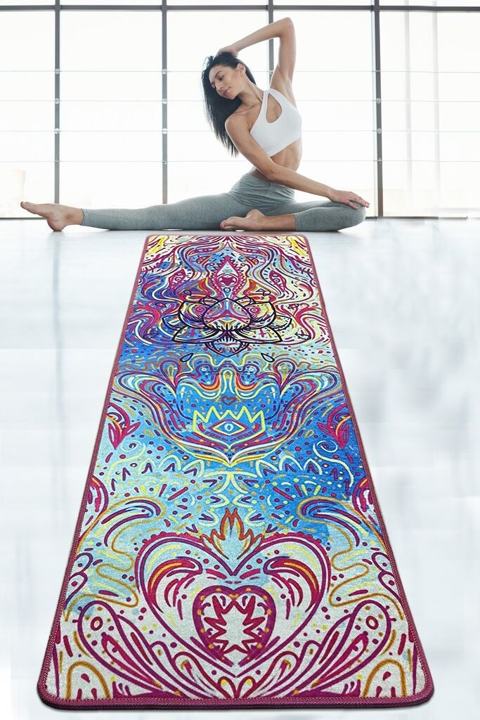Подлога за јога „Витал енд Вивид" Џојко, 60x200 см, шарена