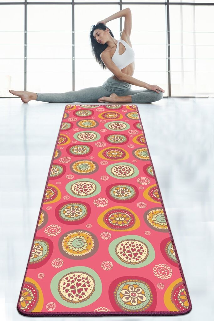 Подлога за јога Vital and Vivid Paan, 60x200 см, шарена