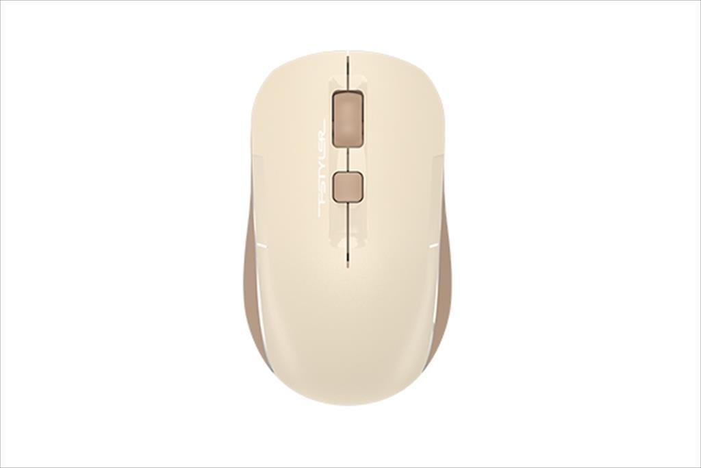 A4TECH Глувче Безжично FSTYLER FB26CS Air2, Тивок Клик, USB + Bluetooth (3 Уреди), Кафе Лате