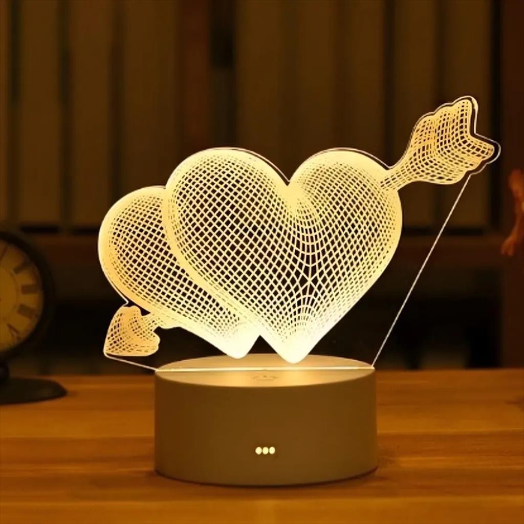 Extralink Лампа Night Lamp Heart 3D