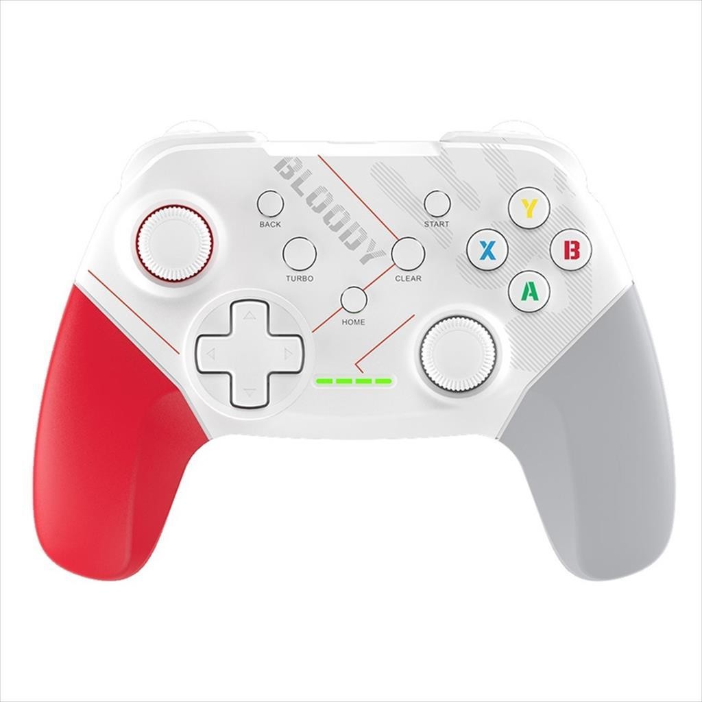 A4TECH Гејмпад Безжичен Bloody GP50 2.4G+ired, PC/PS3/Android, Бело-Црвен