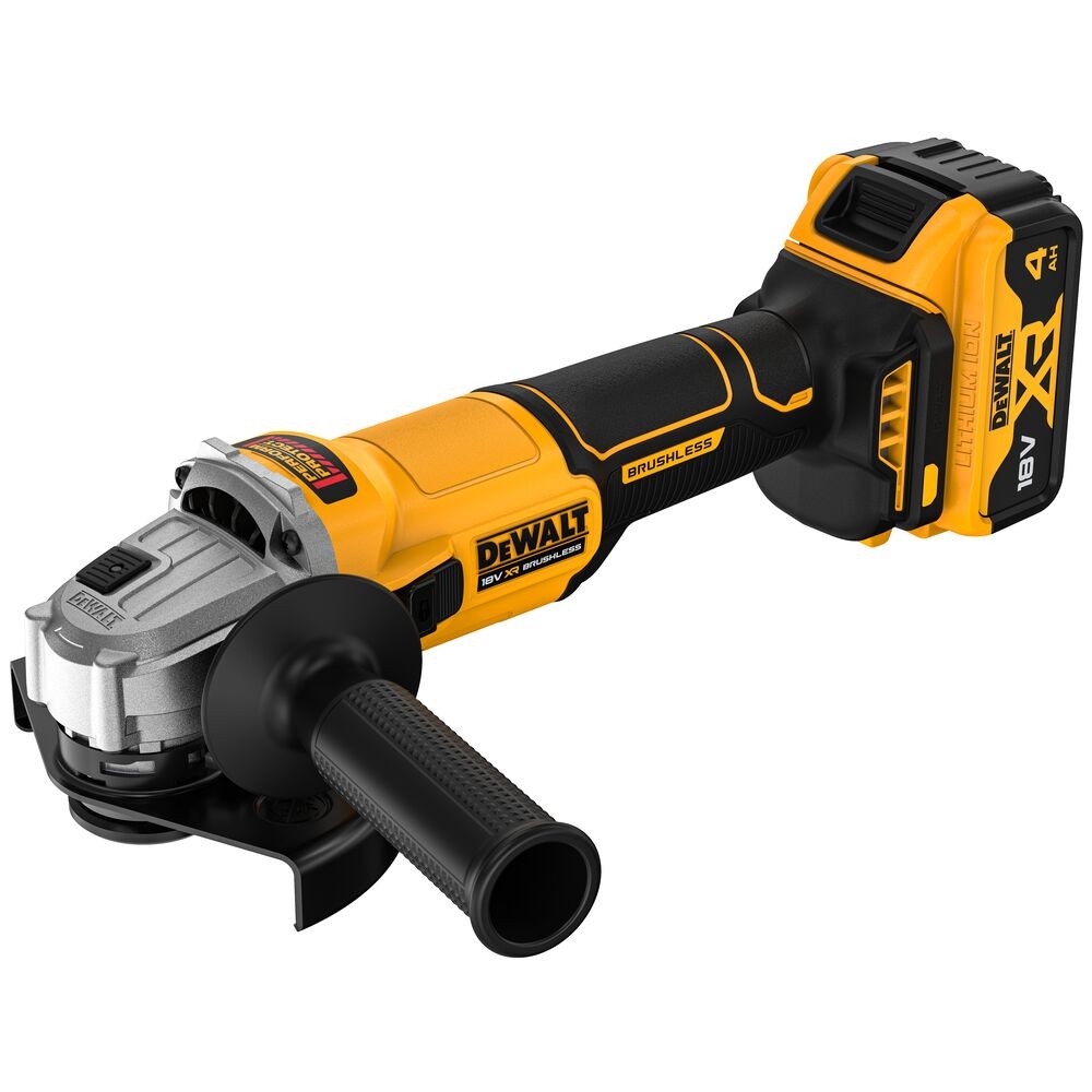 DeWalt Аголна Брусилка 18V 2x4Ah 125mm Brushless TSTAK