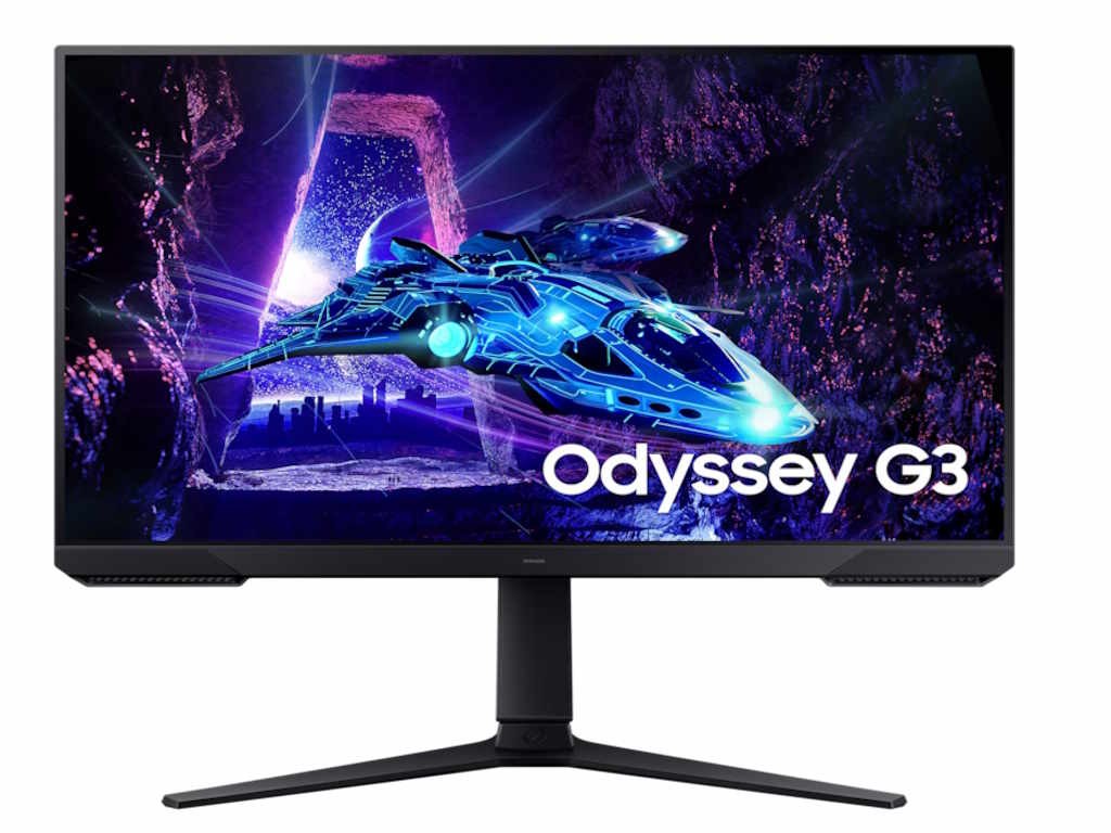 Samsung гејмерски монитор LS27DG302EUXEN 27"/VA/1920x1080/180Hz/1ms MPRT/HDMI,DP/Freesync/Pivot/VESA/црна