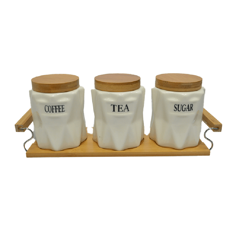 Сет 3 Канистри Со Постоље Јц6663