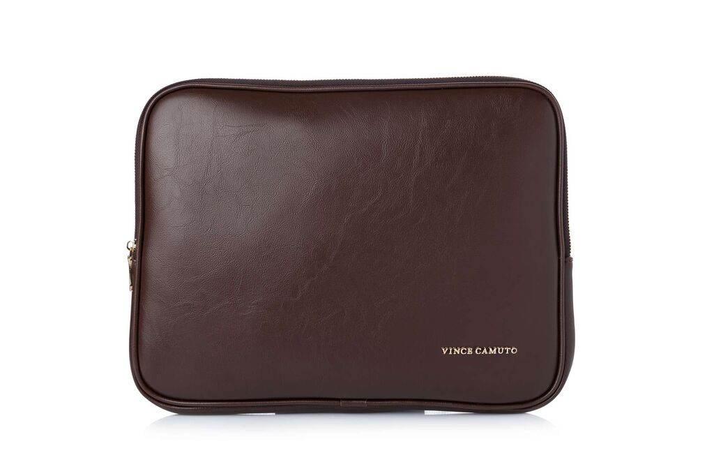 Торба за лаптоп Vince Camuto, 14", 100% вештачка кожа, 35 x 4 x 27 см, кафеава