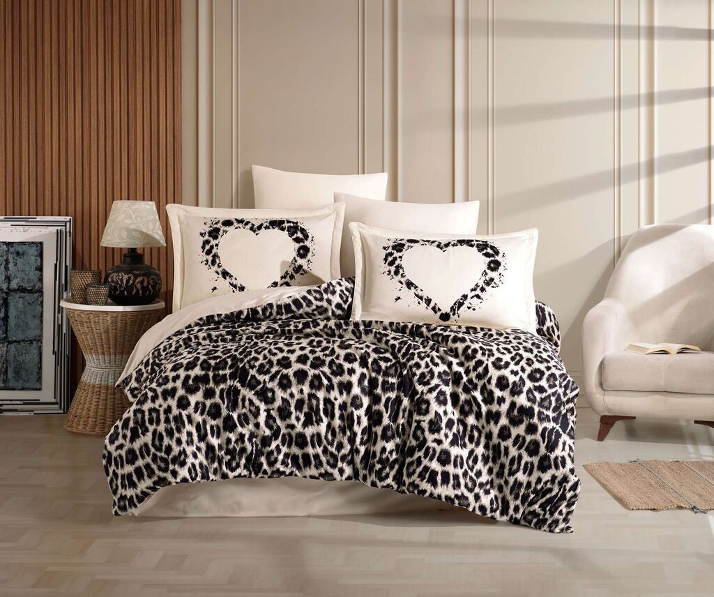 Комплет постелнина L'essentiel Maison за француски кревет Сатен, 100% памук, 200x220 см, 240x260 см, 4 навлаки за перници