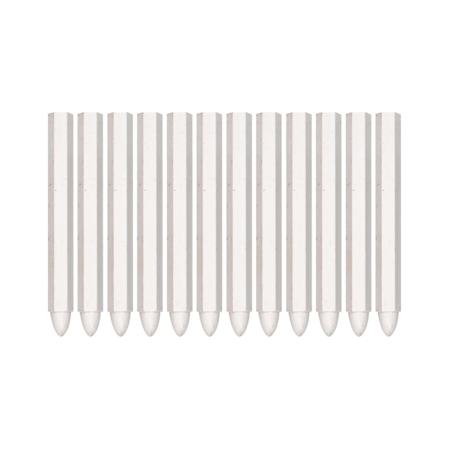 YATO Креда за обележување, 12 парчиња, бела