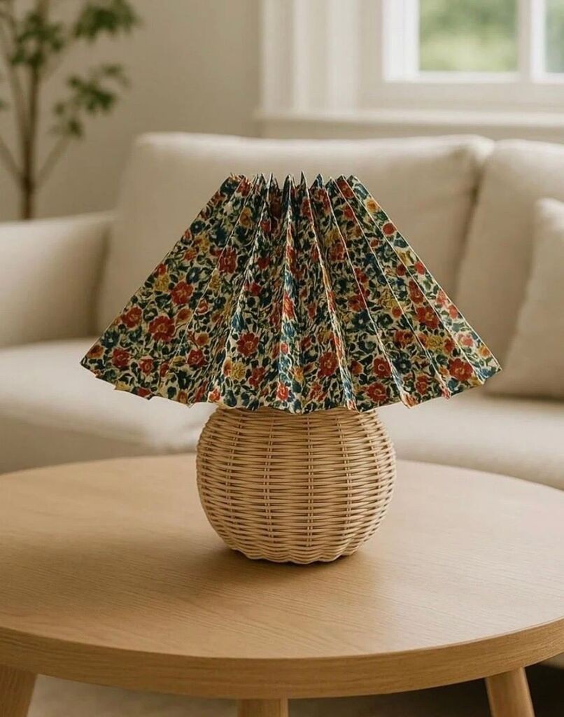 Столна ламба Opviq BRZ-343411, 28 см, шарена