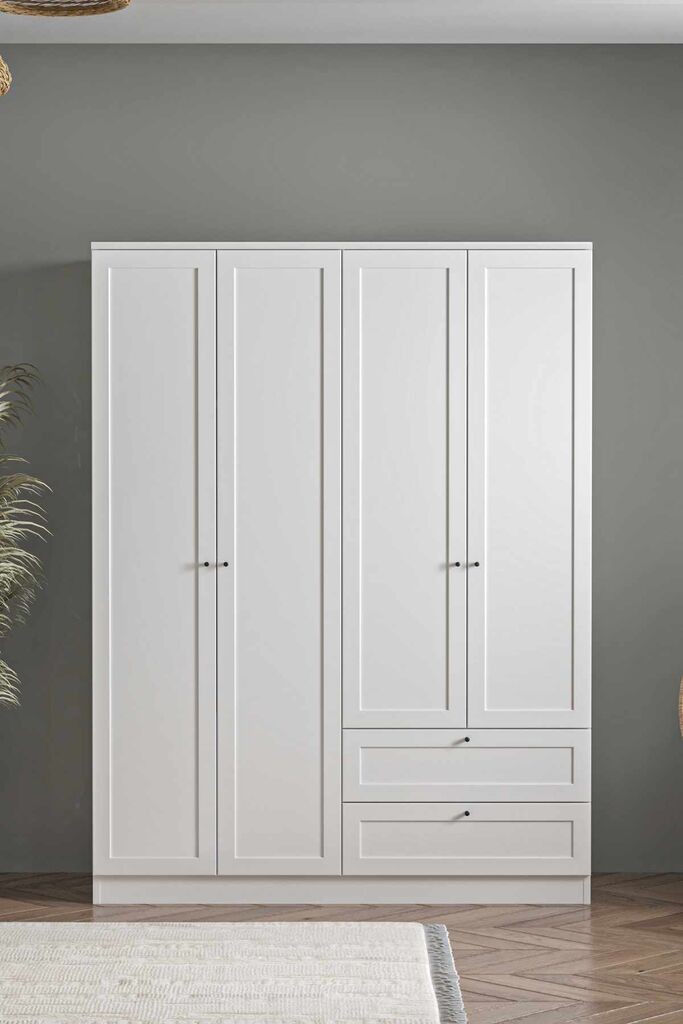 Гардеробер Hanah Home Terra 182, 137 x 182 x 52 см, бела