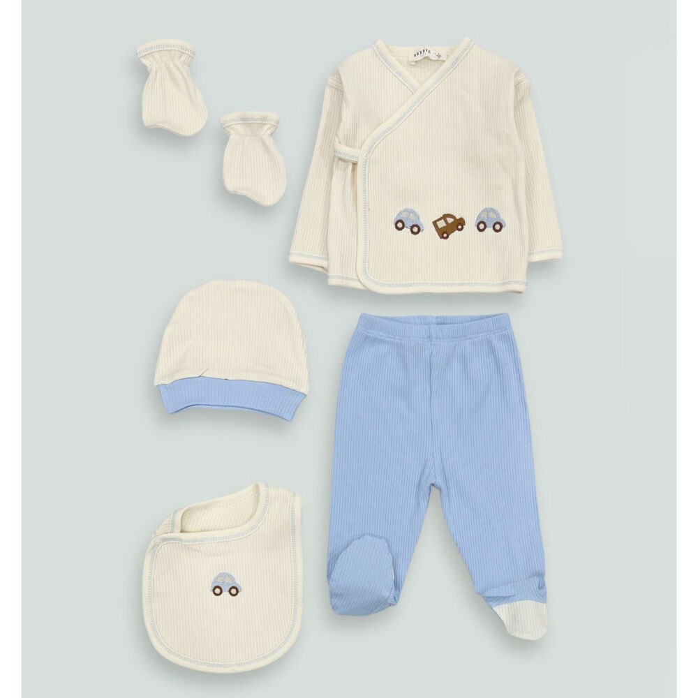 BREEZE Сет за новороденче од 5 парчиња