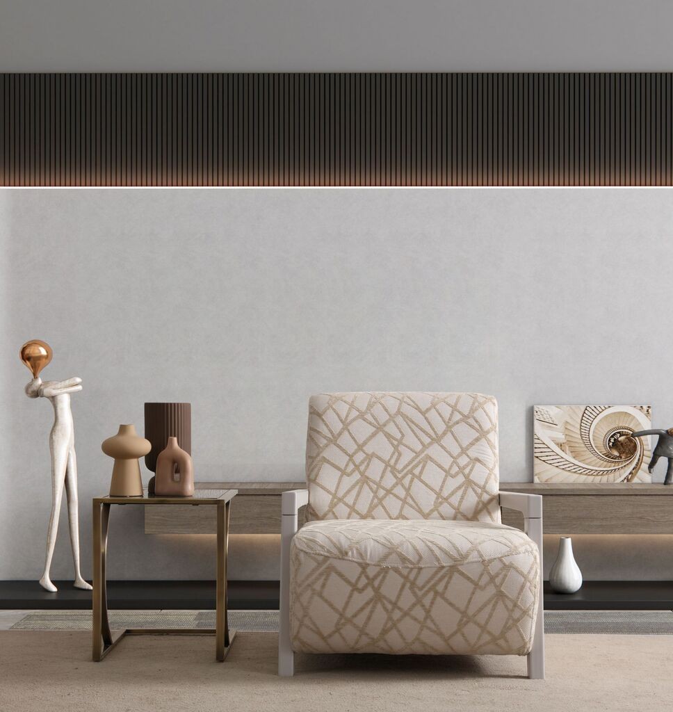 Фотелја Atelier del Sofa Toscana, 75 см, крем