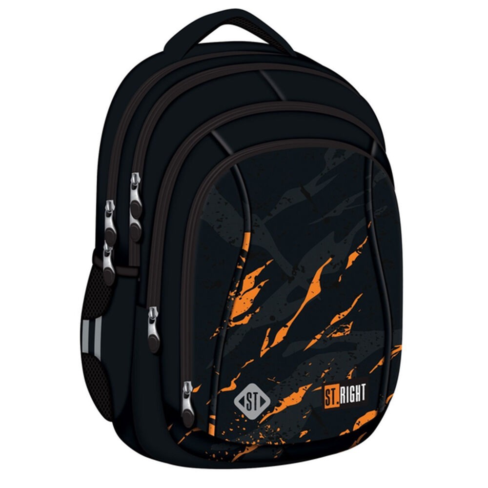 MJW Ранец 4 Патенти Lava 17" BP-04 32*43*20цм Црна