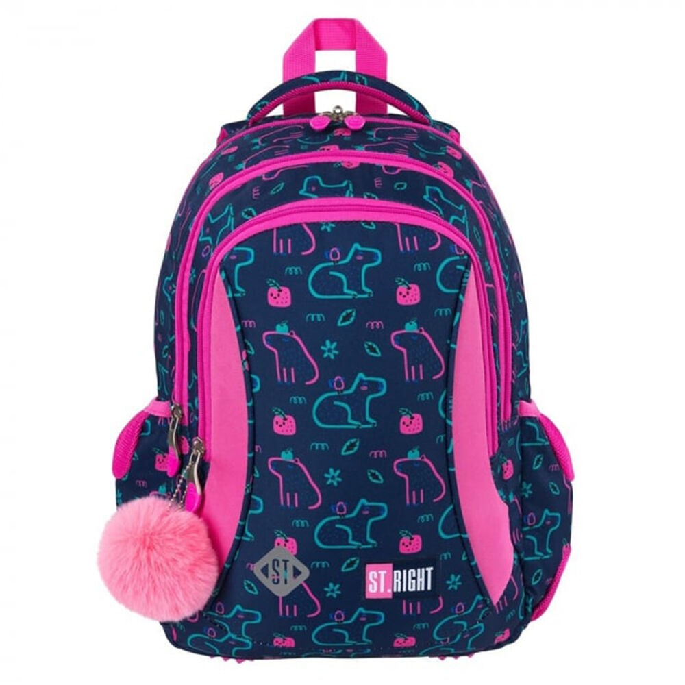 MJW Ранец Ергономски 3 Патенти CAPYBARA 15" St.Right BP-26 27*39*17цм