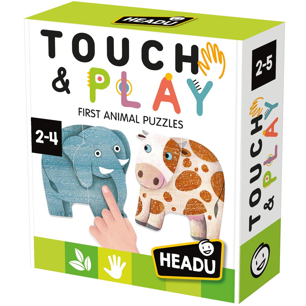 Headu Едукативна тактилна сложувалка МОИТЕ ПРВИ СЛОЖУВАЛКИ СО ЖИВОТНИ - Touch and Play
