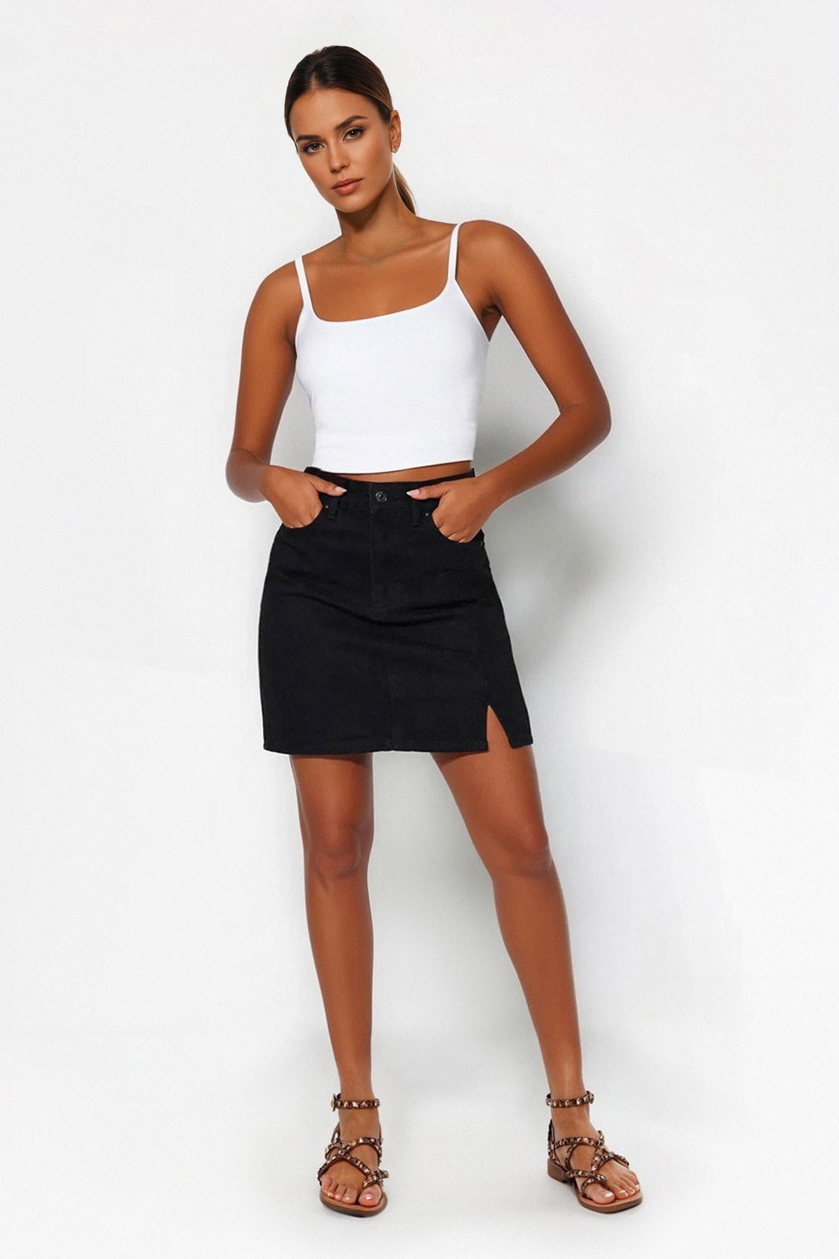 Trendyol Женска Сукња Црна