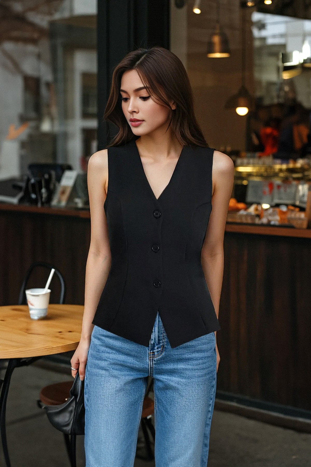 Trendyol Женски Елек , Црн