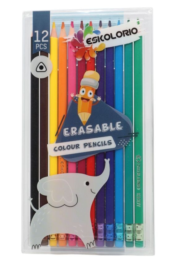 Eskolorio Дрвени бои - лукс 1/12 со гума