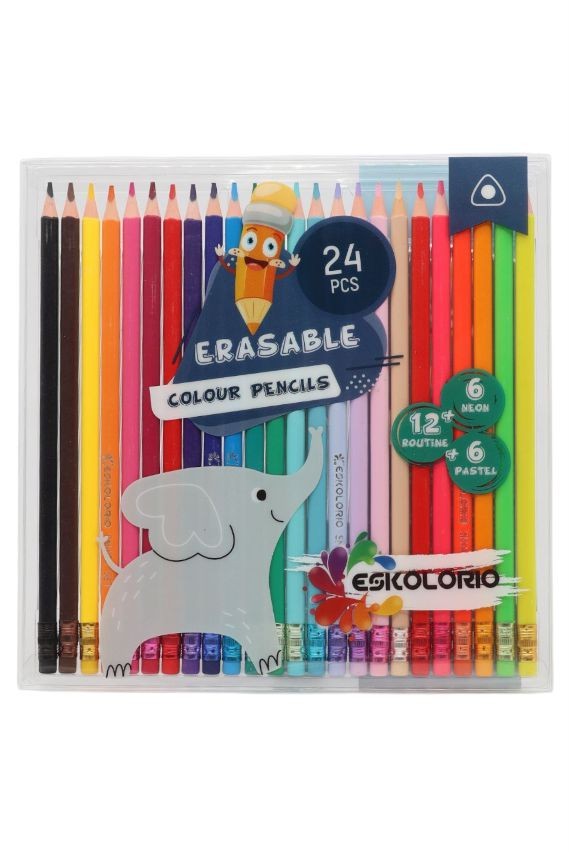 Eskolorio Дрвени бои - лукс 1/24 со гума