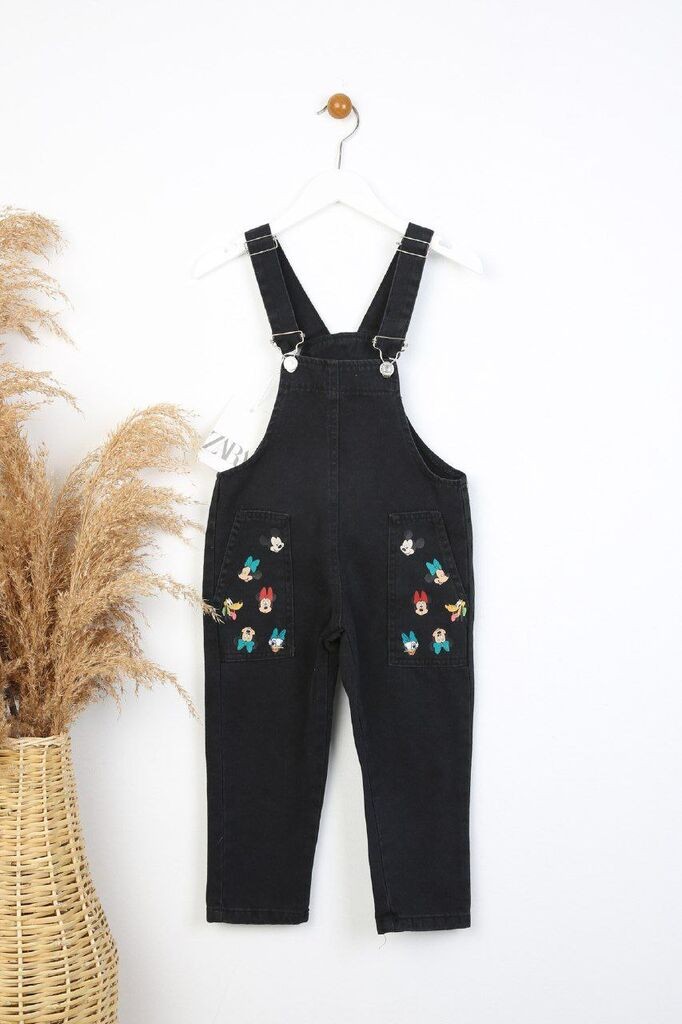 Црн фармерски комбинезон Дизни