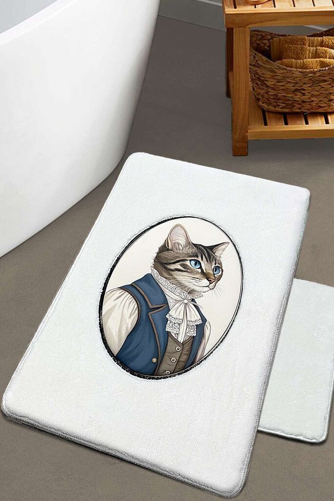 L'essentiel Maison Комплет килими за бања Modcat, бела